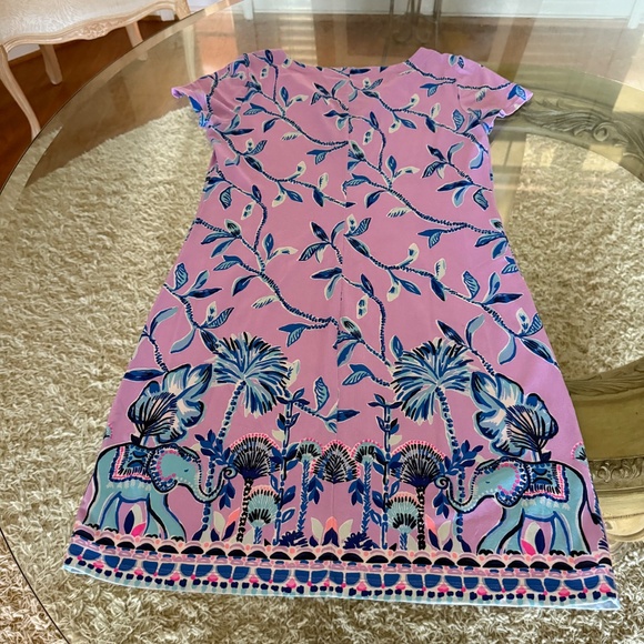 Lilly Pulitzer Sophiletta Shift Dress Cotton Size Medium Multicolor Short Sleeve - Picture 2 of 6